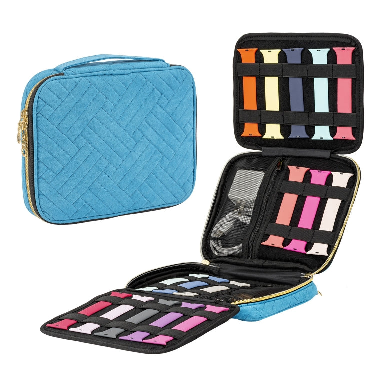 Velvet Watch Strap Watch Accessories Storage Bag, Specification: Blue L - free shipping - PMc TechLife - Order now!