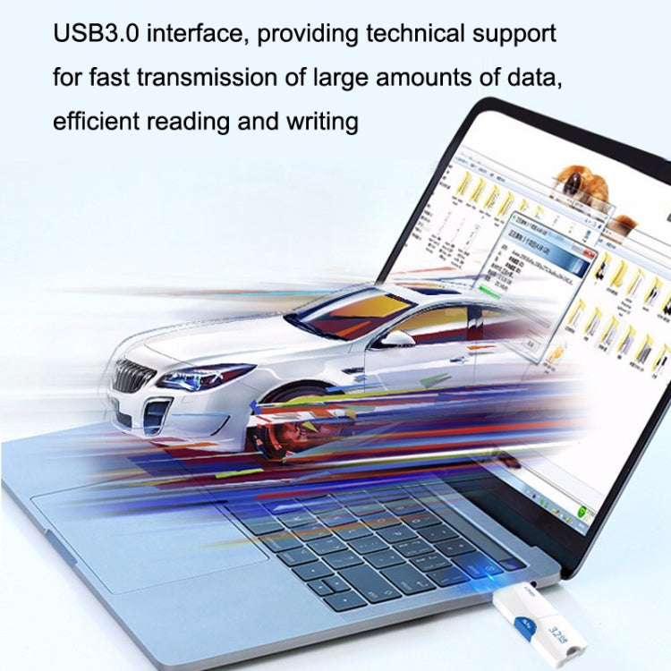Netac U905 High Speed USB3.0 Retractable Car Music Computer USB Flash Drive, Capacity: 64GB - free shipping - PMC Jewellery - Order now!