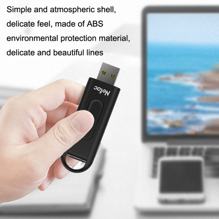 Netac U309 High Speed USB3.0 Push-Pull Encrypted USB Flash Drive, Capacity: 64GB - free shipping - PMC TechLife - Order now!