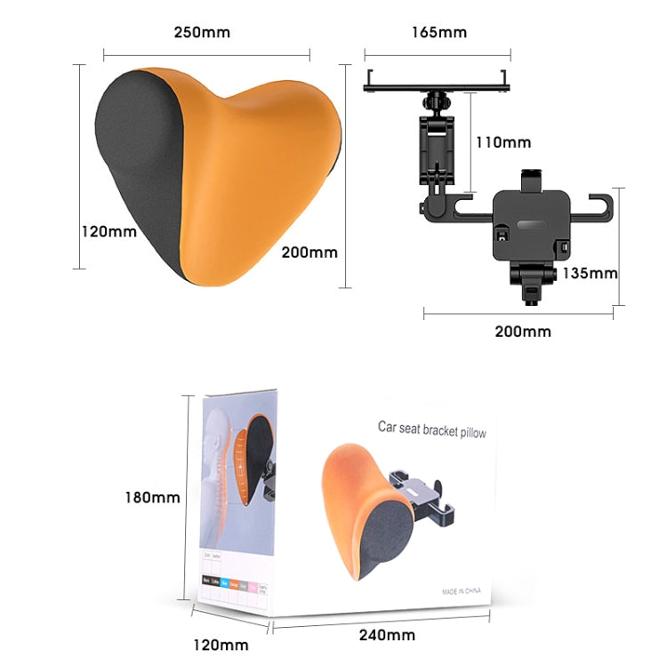 A09 Car Seat Headrest Memory Foam Comfortable Neck Pillow, Style: With Stand  (Coffee) - Seat Accessories by PMC TechLife | Online Shopping South Africa | PMC TechLife | Buy Now Pay Later Mobicred