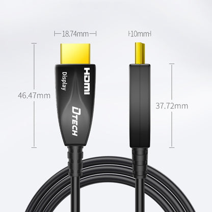 DTECH HDMI 2.0 Version Fiber Optical Line 4K 60Hz Large Screen TV Engineering Wiring, Length: 10m - Cable by DTECH | Online Shopping South Africa | PMC Jewellery | Buy Now Pay Later Mobicred