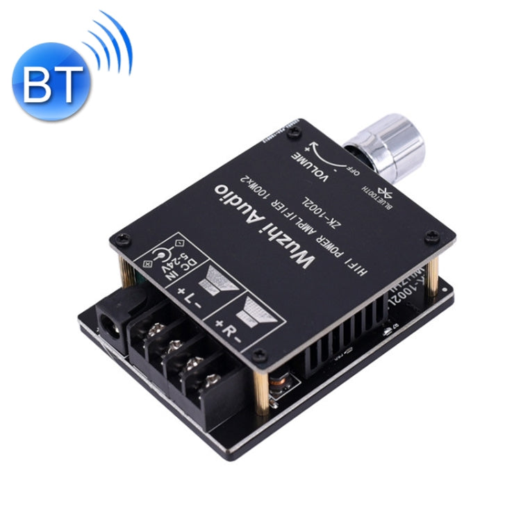 ZK-1002L Mini High Power Bluetooth Amplifier Board with Knob Adjust Volume Switch - Breadboard / Amplifier Board by PMC Jewellery | Online Shopping South Africa | PMC Jewellery