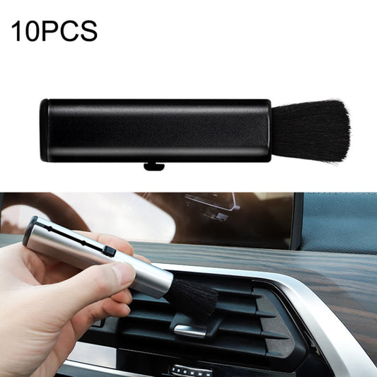 10 PCS Car Air Conditioner Air Outlet Telescopic Cleaning Brush, Color: Black - Car Washer & Accessories by PMC Jewellery | Online Shopping South Africa | PMC Jewellery | Buy Now Pay Later Mobicred