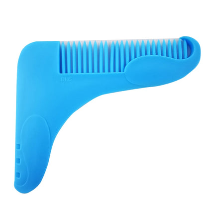 5PCS Beard -Shaped Template Comb Beard Shaped Comb Color Random Delivery, Style: L Shape - Combs by PMC Jewellery | Online Shopping South Africa | PMC Jewellery