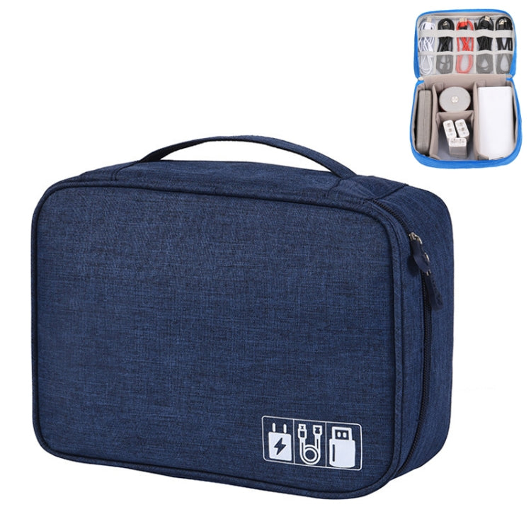 Multifunctional Cationic Digital U Disk Data Cable Storage Bag(Navy) - Other by PMC Jewellery | Online Shopping South Africa | PMC Jewellery | Buy Now Pay Later Mobicred