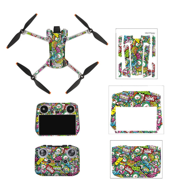 Sunnylife Drone+Remote Control Protective Sticker For DJI Mini 3 Pro RC Version(Cute Pig) - Stickers by Sunnylife | Online Shopping South Africa | PMC TechLife | Buy Now Pay Later Mobicred