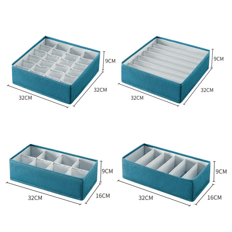 Foldable Drawer Clothes Storage Box, Spec: 24 Grids (Gray) - Storage Boxes by PMC TechLife | Online Shopping South Africa | PMC TechLife