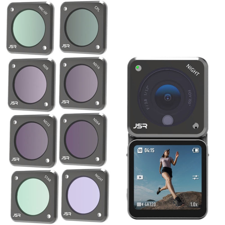 JUNESTAR Action Camera Filters For DJI Action 2,Style:  CS-8in1 - free shipping - PMC TechLife - Order now!