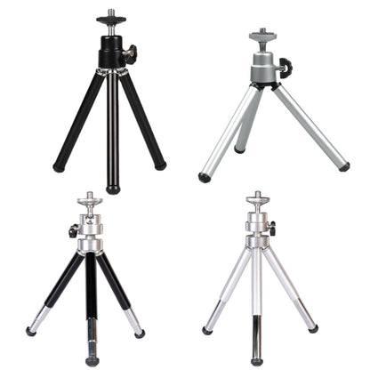 2PCS Projector Phone Stand Desktop Portable Telescopic Mini Metal Tripod, Style: 2 Sections (Silver) - Tripods by PMC Jewellery | Online Shopping South Africa | PMC Jewellery