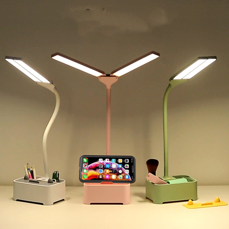 TD6 Student Mobile Phone Holder Pen Holder Eye Protection USB Desk Lamp(Pink) - free shipping - PMc TechLife - Order now!