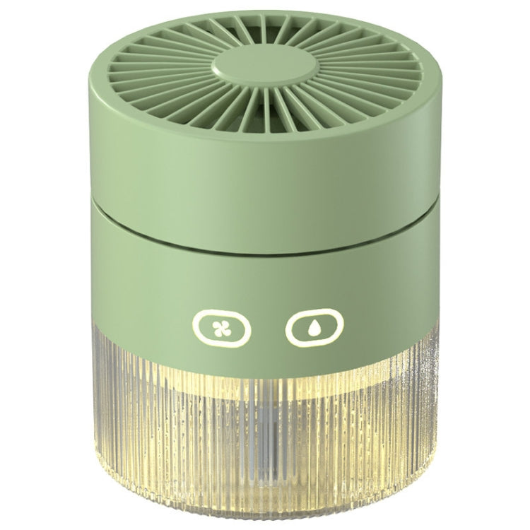 OM008 Desktop Foldable Spray Humidification Mini USB Water Cooling Fan(Mousse Green) - Electric Fans by PMC Jewellery | Online Shopping South Africa | PMC Jewellery | Buy Now Pay Later Mobicred