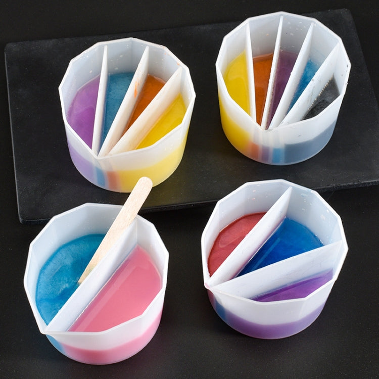 2 PCS DIY Crystal Epoxy Color Separation Cup Silicone Toning Cup, Style: 2 Grid - Arts & Crafts by PMC TechLife | Online Shopping South Africa | PMC TechLife