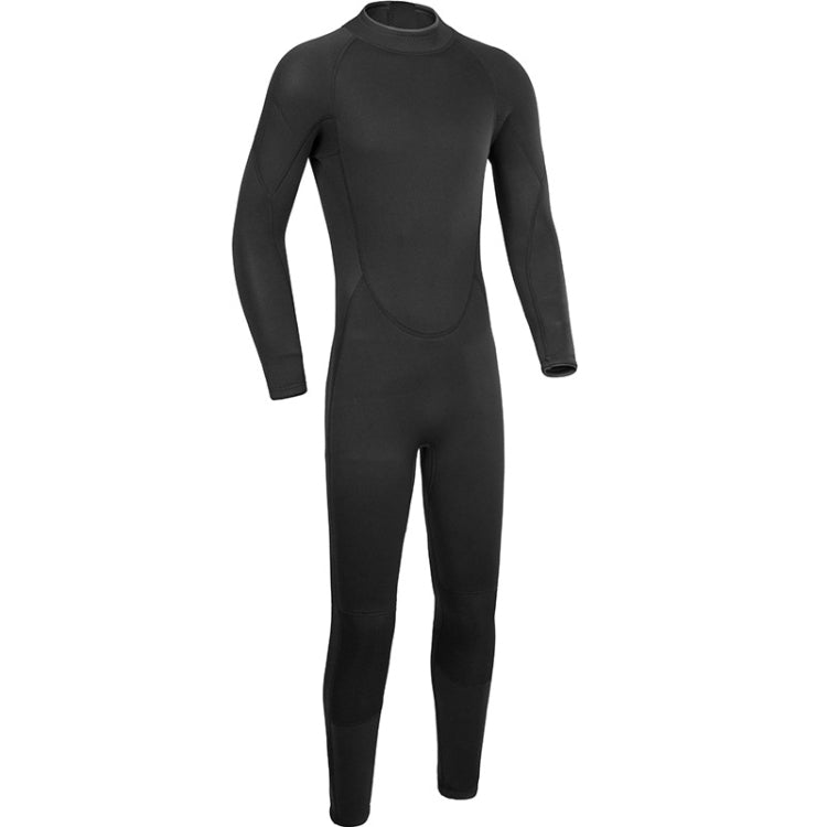 DIVESTAR 3mm Adult One Piece Wetsuit Long Back zipper Warm Diving Surf Suit, Size: L(Black) - Athletic Wear by DIVESTAR | Online Shopping South Africa | PMC Jewellery | Buy Now Pay Later Mobicred