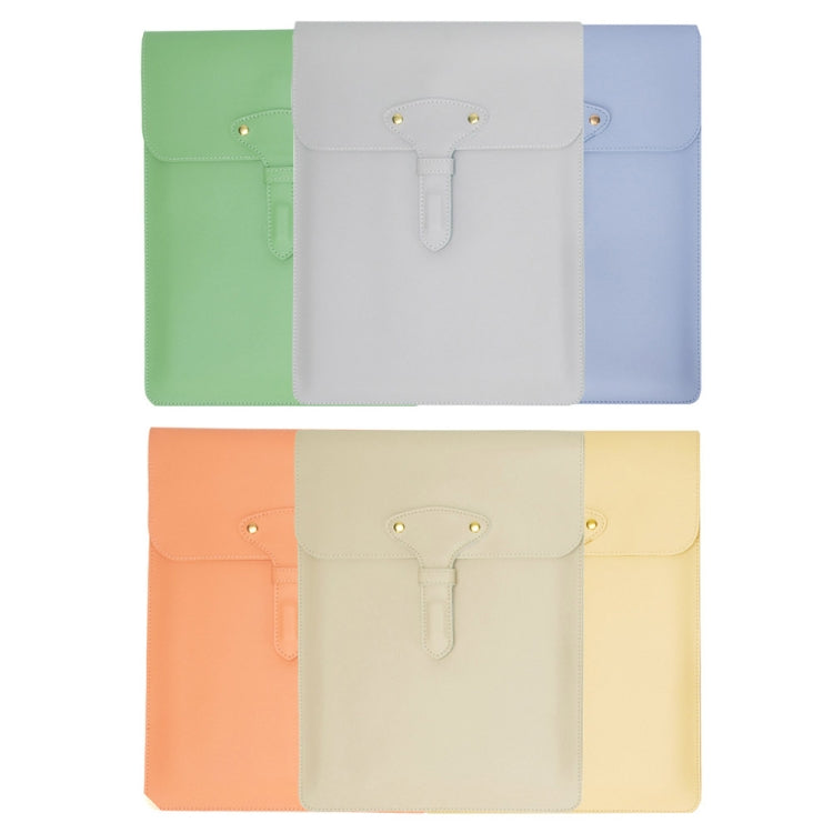 S177 3 In 1 Leather Waterproof Laptop Liner Bags, Size: 13 inches(Honeydet Oranges) - 13.3 inch by PMC Jewellery | Online Shopping South Africa | PMC Jewellery | Buy Now Pay Later Mobicred