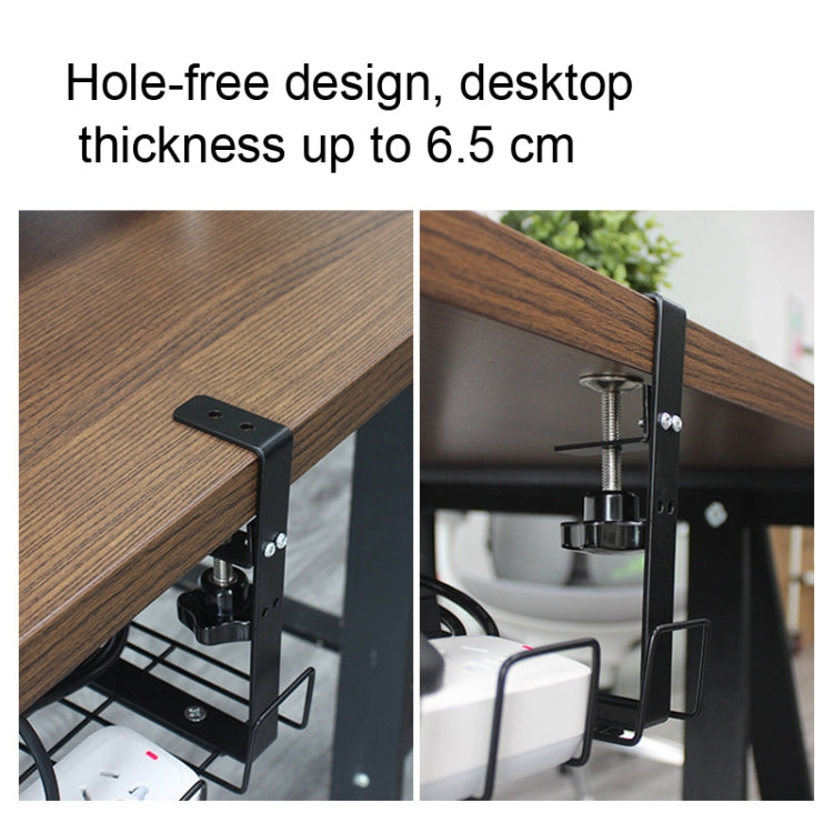 Under Desk Cable Management Tray Carbon Steel Cable Organizer Cable Storage Rack - Shelf & Hooks by PMC TechLife | Online Shopping South Africa | PMC TechLife