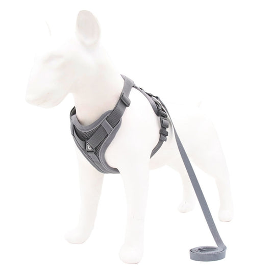 HT-864 Pet Traction Rope Reflective Breathable Dog Chest Strap Vest, Size: XL(Gray) - Leashes by PMC Jewellery | Online Shopping South Africa | PMC Jewellery