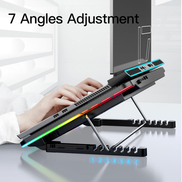 CoolCold F5  Laptop Radiator Bracket Office Desk Adjustable Laptop Cooler,Style: Fantasy Edition - Cooling Pads by CoolCold | Online Shopping South Africa | PMC Jewellery | Buy Now Pay Later Mobicred