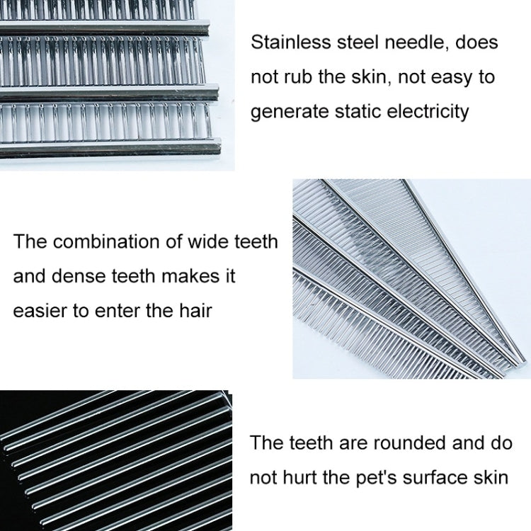Stainless Steel Pet Comb Pet Hair Comb, Specification: XL - free shipping - PMC TechLife - Order now!