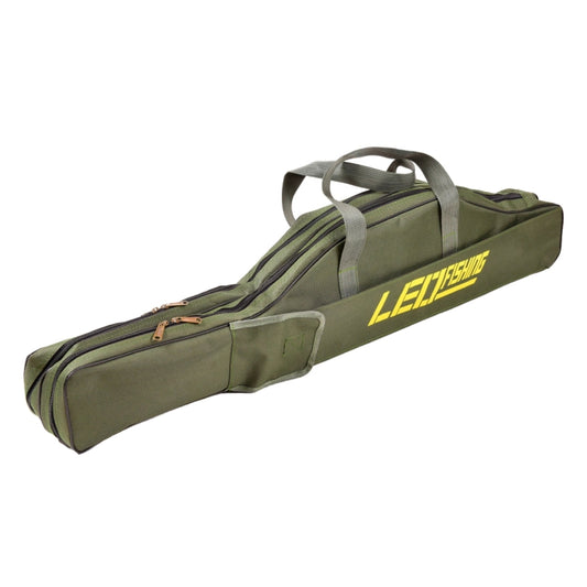 LEO 27746 Folding Fishing Rod Bag Long Fishing Gear Soft Bag, Length: 1.5m Army Green - Storage Boxes & Storage Bags by LEO | Online Shopping South Africa | PMC Jewellery | Buy Now Pay Later Mobicred