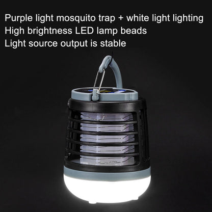 Outdoor USB Charging Lighting Mosquito Capture(W882 Black) - Repellents by null | Online Shopping South Africa | PMC Jewellery | Buy Now Pay Later Mobicred