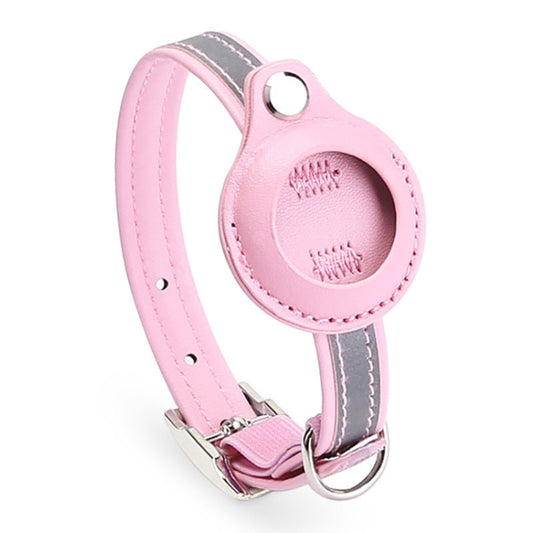 For Airtag Tracker Protective Cover Pet PU Collar, Specification: S(Pink) - Pet Series by PMC Jewellery | Online Shopping South Africa | PMC Jewellery