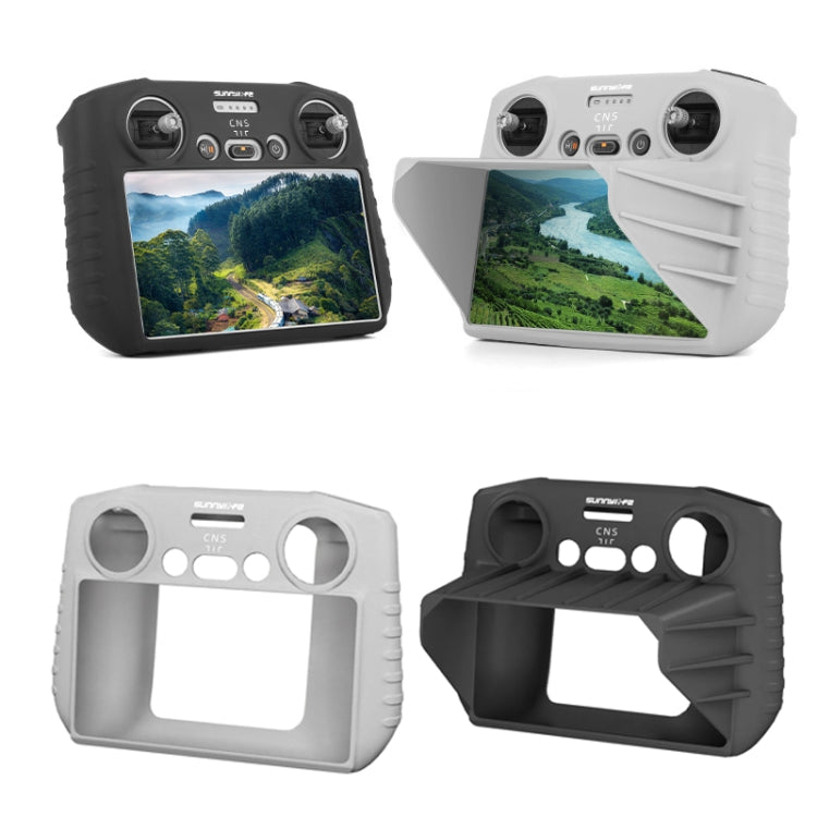 Sunnylife For DJI RC Remote Control Silicone Protective Case, Style: With Hood (Gray) - Others by Sunnylife | Online Shopping South Africa | PMC Jewellery | Buy Now Pay Later Mobicred