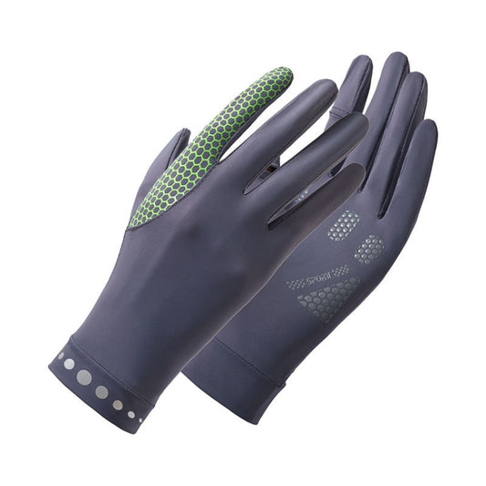 1 Pair XC-14 Riding Driving Sunscreen Anti-UV Fingerless Ice Silk Gloves, Style: Honeycomb (Dark Gray) - Safety Gloves by PMC Jewellery | Online Shopping South Africa | PMC Jewellery | Buy Now Pay Later Mobicred