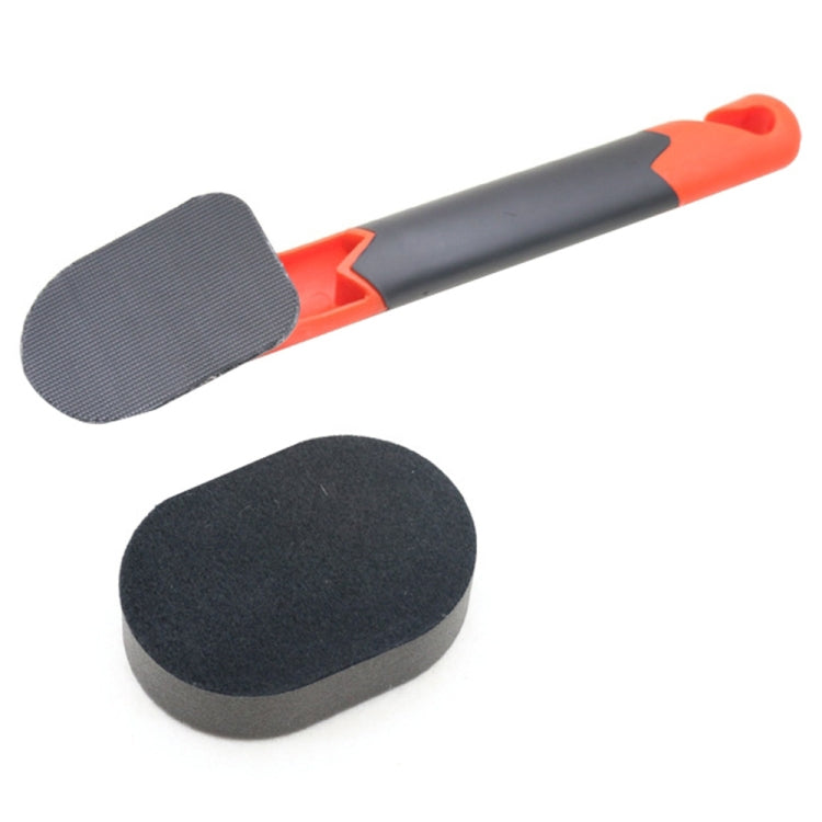 Handle + Sponge Long Handle Car Tire Varnishing Brush Tire Waxing Brush Sponge - Polishing Machine & Accessories by PMC Jewellery | Online Shopping South Africa | PMC Jewellery