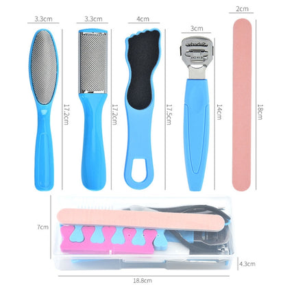 HT16-2 16 In 1 Foot File And Grinder Peeling Pedicure Set(Blue) - Grinding Tools & Accessories by PMC Jewellery | Online Shopping South Africa | PMC Jewellery | Buy Now Pay Later Mobicred