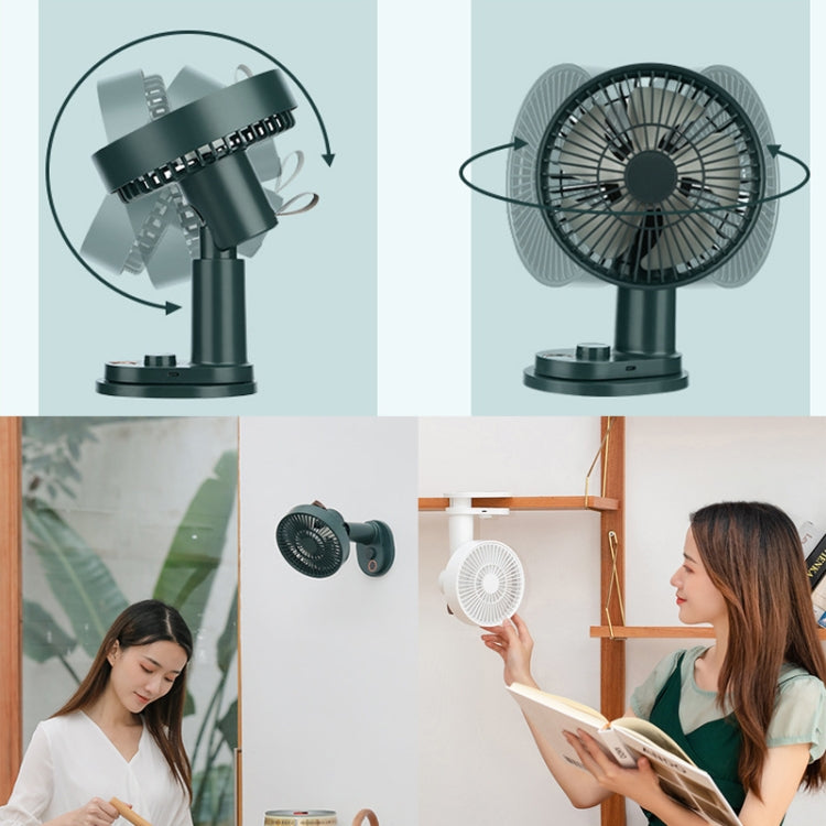 Smart Remote Control Usb Charging Shaking Head Desktop Fan Stroller Clip Fan(White) - Electric Fans by PMC Jewellery | Online Shopping South Africa | PMC Jewellery | Buy Now Pay Later Mobicred