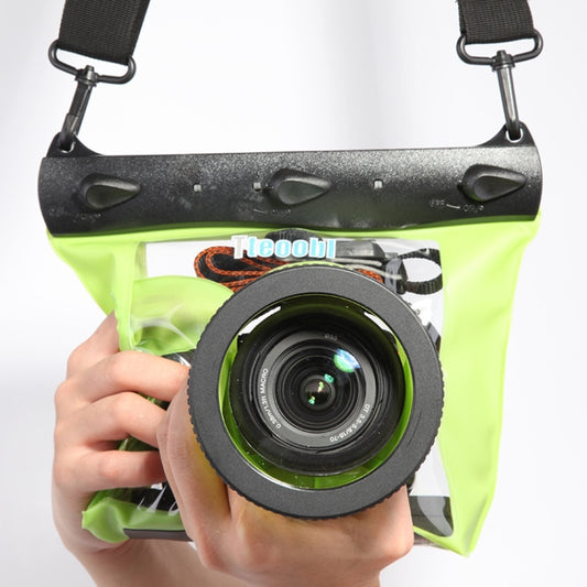 Tteoobl  20m Underwater Diving Camera Housing Case Pouch  Camera Waterproof Dry Bag, Size: L(Green) - Diving Accessories by Tteoobl | Online Shopping South Africa | PMC Jewellery | Buy Now Pay Later Mobicred