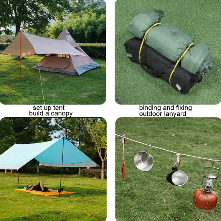 4 PCS / Set CLS Outdoor Camp Reflective Wind-Proof Camping Support Rod(Black) - Tents & Accessories by CLS | Online Shopping South Africa | PMC TechLife | Buy Now Pay Later Mobicred