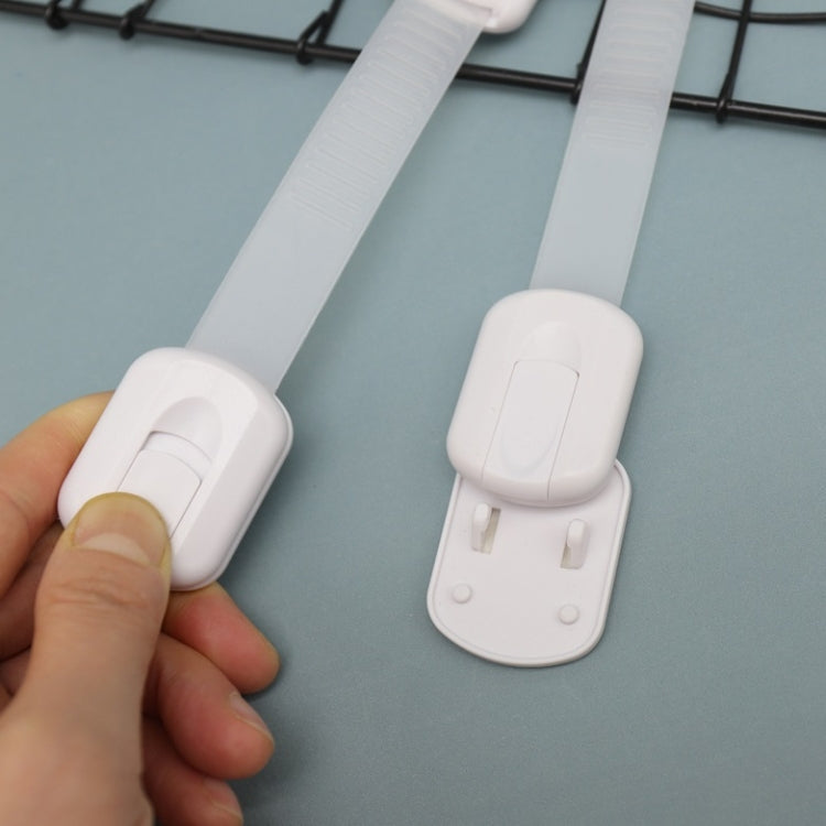 Slide Adjust Baby Safety Lock Refrigerator Drawer Lock(White) - Safety Equipment by PMC TechLife | Online Shopping South Africa | PMC TechLife