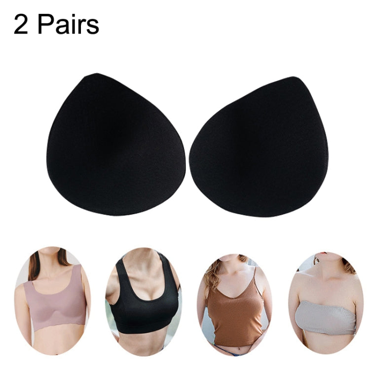 2 Pairs Sports Underwear Yoga Vest Sponge Pad Latex Cotton Chest Pad, Size: L(Black) -  by PMC Jewellery | Online Shopping South Africa | PMC Jewellery | Buy Now Pay Later Mobicred