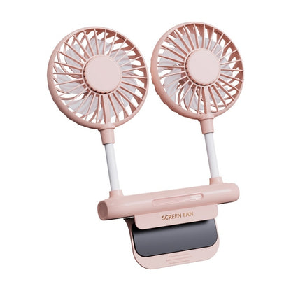 USB Large Wind Silent Cooling Computer Hanging Screen Fan(Pink) - Electric Fans by PMC Jewellery | Online Shopping South Africa | PMC Jewellery | Buy Now Pay Later Mobicred