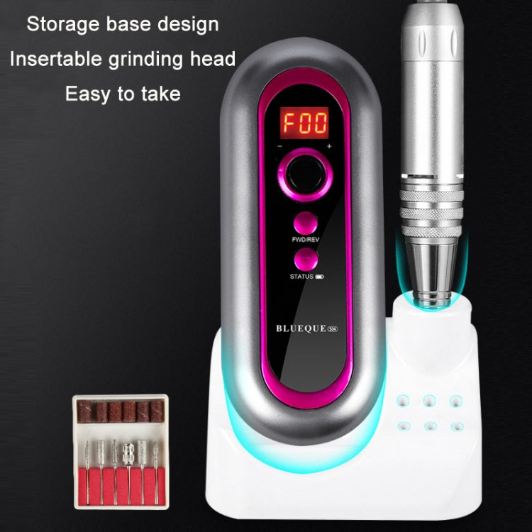 BLUEQUE Plug-in Portable Nail Art Carbon Brush Grinder, Specification: US Plug (Black) - Grinding Tools & Accessories by PMC TechLife | Online Shopping South Africa | PMC TechLife | Buy Now Pay Later Mobicred