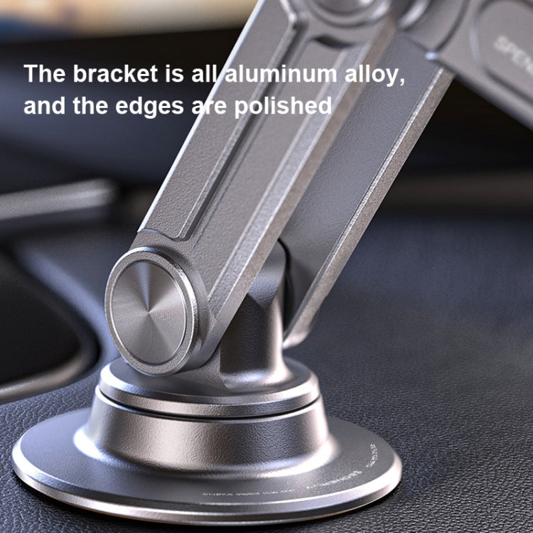 Aluminum Alloy Rotatable Lift Mobile Phone Holder Car Holder,Style: Clip Type Black - Car Holders by PMC Jewellery | Online Shopping South Africa | PMC Jewellery | Buy Now Pay Later Mobicred