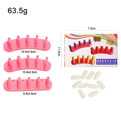 3 Sets Adhesive-Free Nail Practice Stand Nail Display Stand(01 White) - Nail Art Equipment by PMC Jewellery | Online Shopping South Africa | PMC Jewellery | Buy Now Pay Later Mobicred