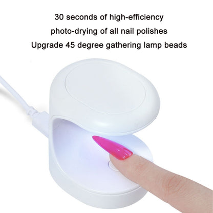 USB Mini Nail Phototherapy Lamp Nail Polish Baking Lamp, Color: Green - Nail Dryers by PMC Jewellery | Online Shopping South Africa | PMC Jewellery | Buy Now Pay Later Mobicred