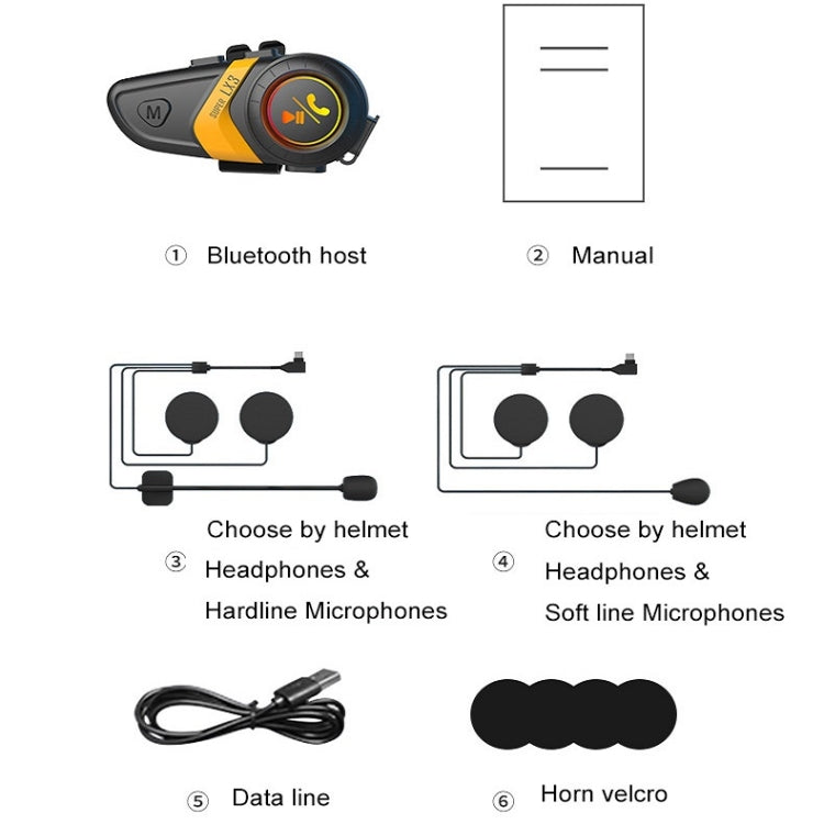 Motorcycle Helmet Call Music Navigation Bluetooth Headset, Color: Green(Hard Pipe Microphone) - free shipping - PMC TechLife - Order now!