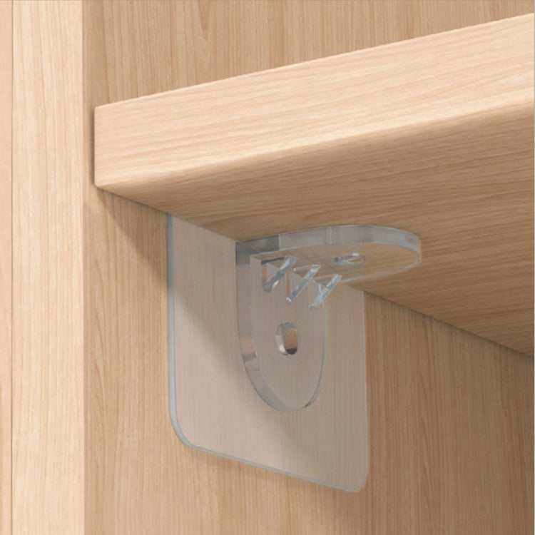 4pcs /Set Simple Firm Load Bearing Wardrobe Layered Partition Bracket, Size: Large 7cm - Furniture Accessories by PMC Jewellery | Online Shopping South Africa | PMC Jewellery