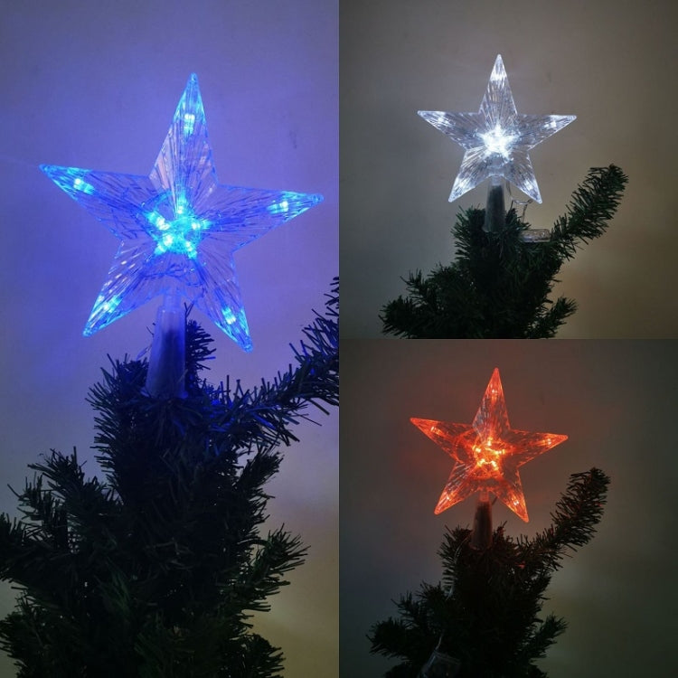 Christmas Tree Top Light LED Glowing Star Lights, Size: Small EU Plug(Red) - Christmas Decoration Lamps by PMC TechLife | Online Shopping South Africa | PMC TechLife | Buy Now Pay Later Mobicred