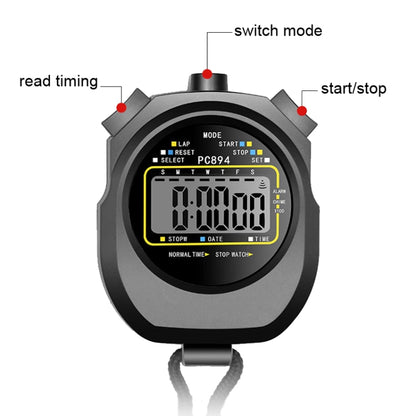 PC894 Electronic Stopwatch Timer Sports Fitness Training Referee Stopwatch - Pedometer by PMC Jewellery | Online Shopping South Africa | PMC Jewellery