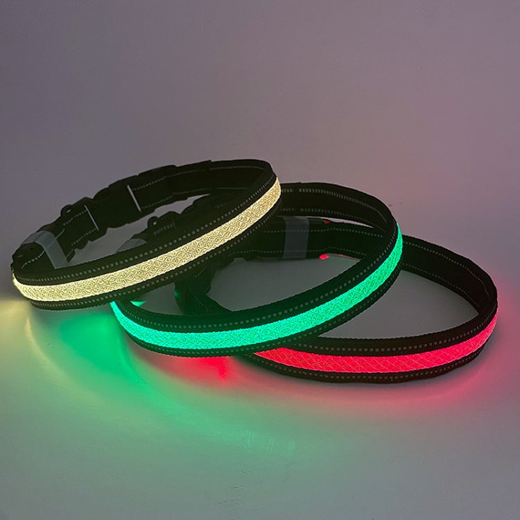 LED Rechargeable Wear-resistant and Waterproof Pet Lighting Collar, Size: XS(Black) - Collars by PMC TechLife | Online Shopping South Africa | PMC TechLife | Buy Now Pay Later Mobicred