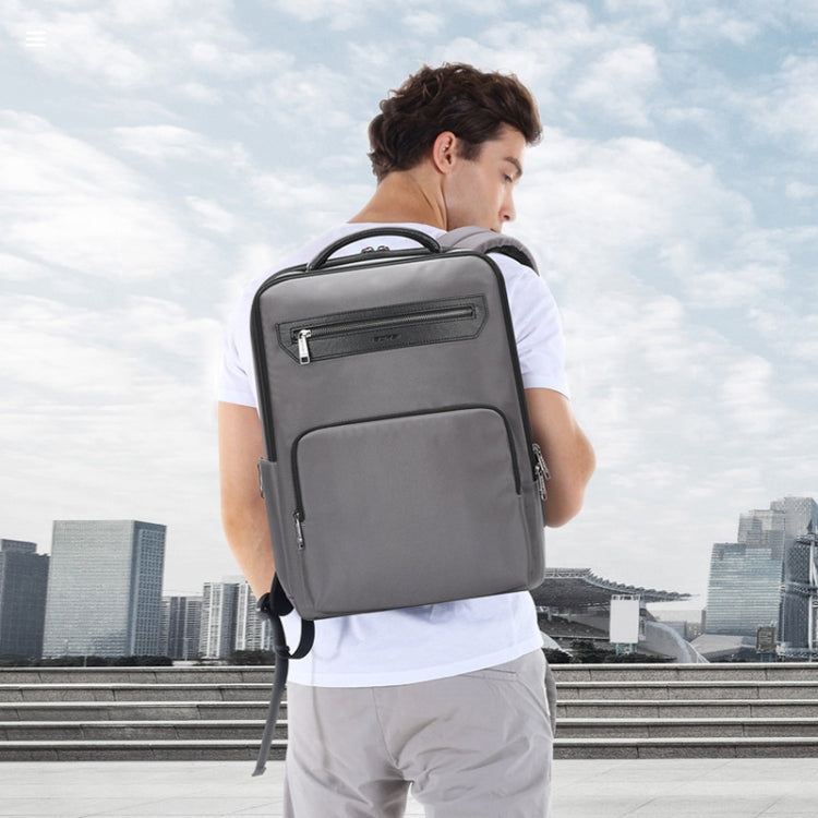 Bopai 61-121518 Multi-compartment Waterproof Expandable Backpack with USB Charging Hole(Black) - free shipping - PMC Jewellery - Order now!