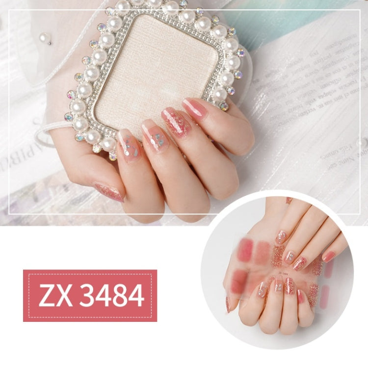 Nail Polish Film Bronzing Nail Stickers(ZX3484)(Bare film+A frustration) - Nail Stickers by PMC Jewellery | Online Shopping South Africa | PMC Jewellery | Buy Now Pay Later Mobicred