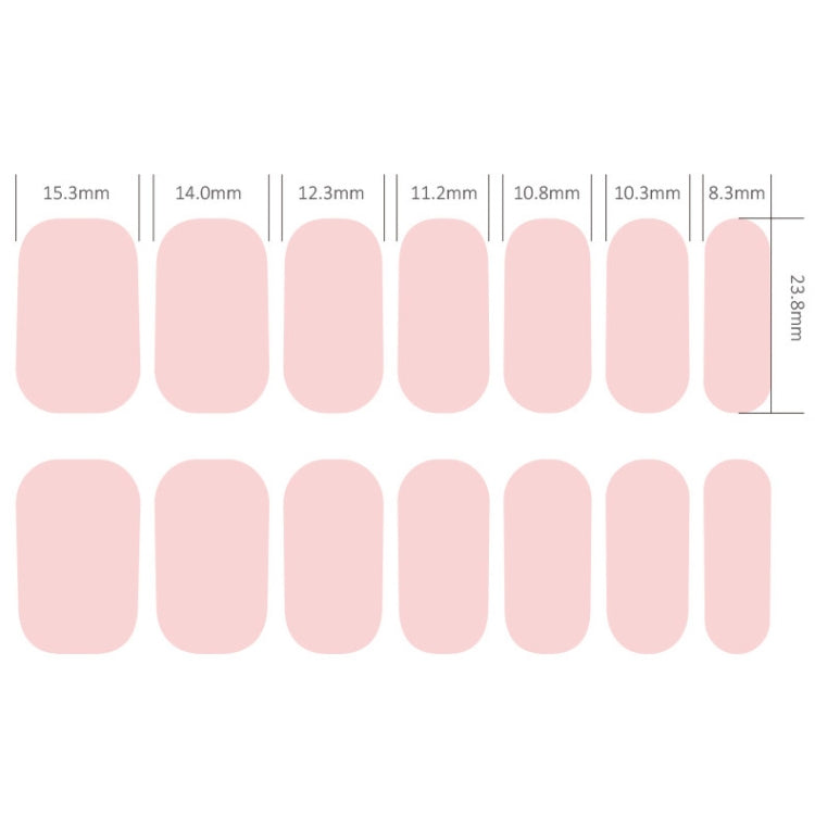 Nail Polish Film Bronzing Nail Stickers(ZX3486)(Bare film+A frustration) - Nail Stickers by PMC Jewellery | Online Shopping South Africa | PMC Jewellery