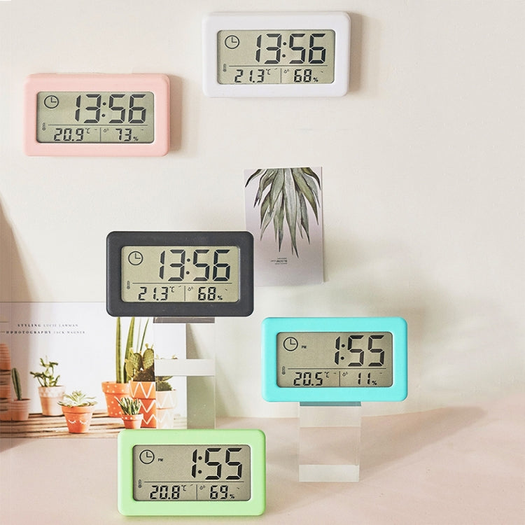 YD005 Mini Light and Thin LCD Screen Temperature/Humidity Meter Electronic Clock(Red) - Alarm Clocks by PMc TechLife | Online Shopping South Africa | PMc TechLife | Buy Now Pay Later Mobicred