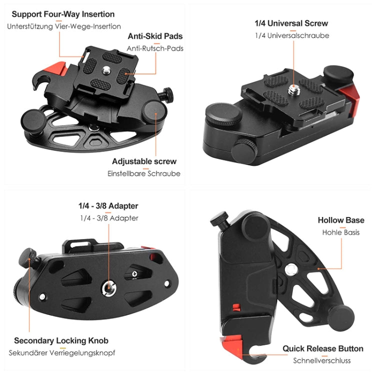 JMSUZ JMSUZ12412 For GoPro Quick Hanging Outdoor SLR Camera Waist Buckle(Red) - free shipping - PMC TechLife - Order now!