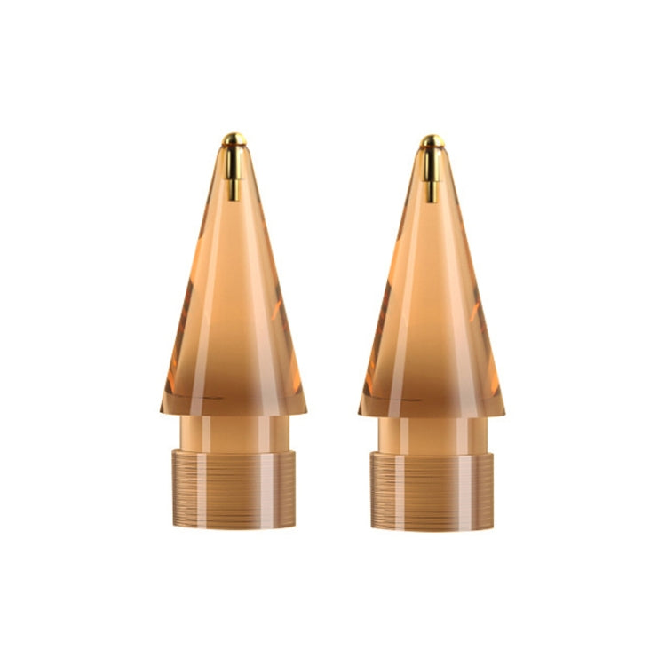For Apple Pencil 1/2 2pcs Stylus Transparent Replacement Needle Nib, Spec: Round (Gold) - free shipping - PMc TechLife - Order now!
